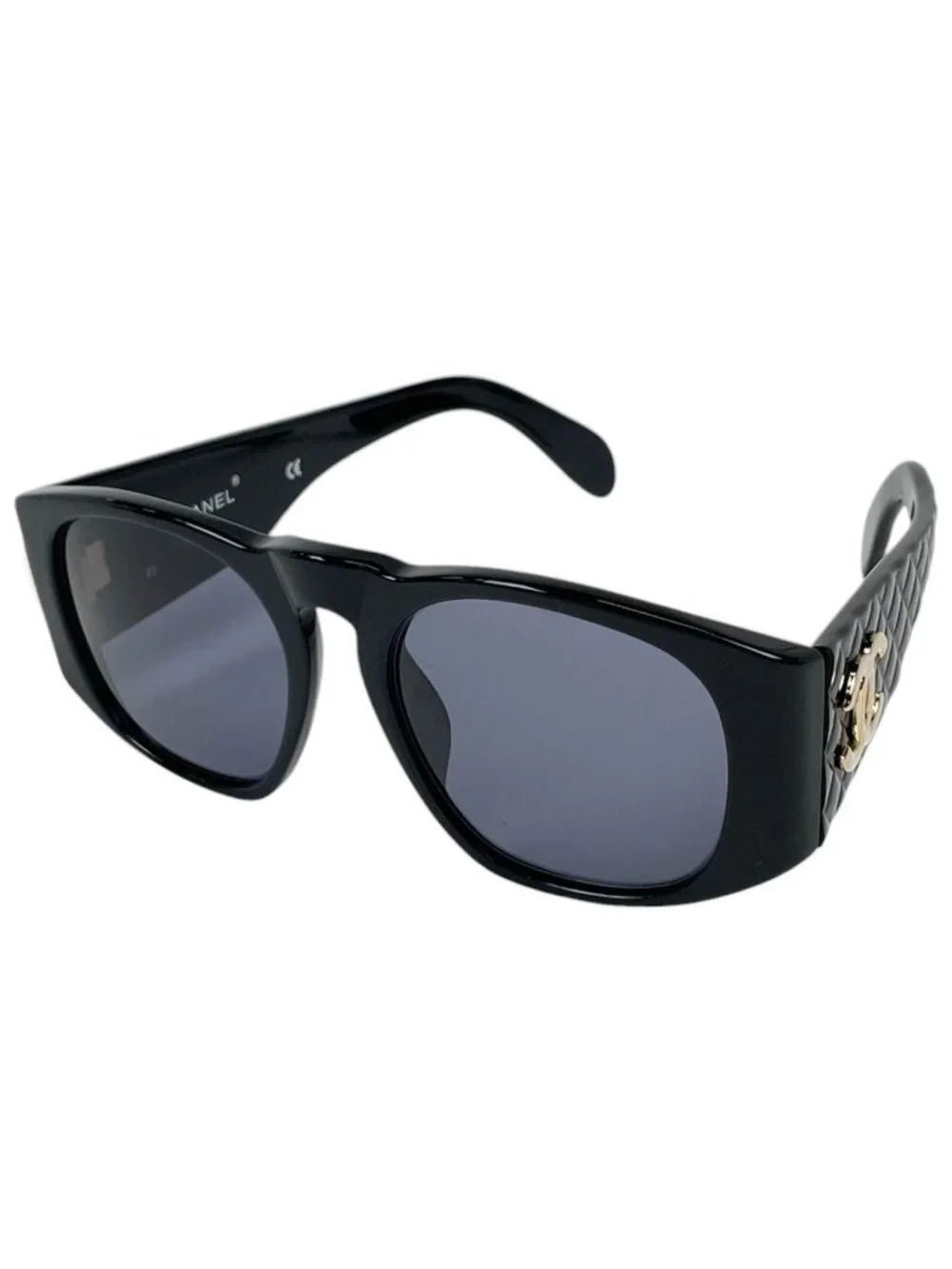 Chanel Sunglasses Eyewear Quilted Acetate Black